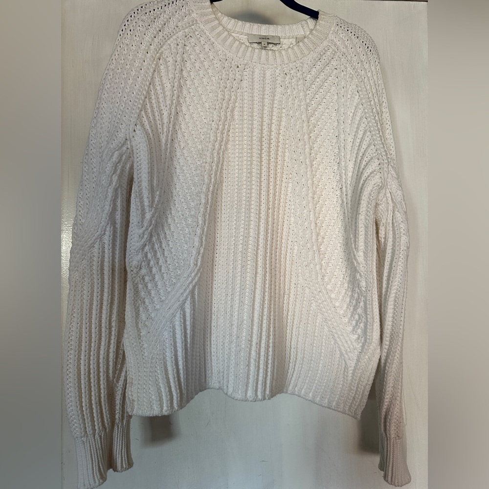 VINCE Women’s Cable Knit Pullover Sweater